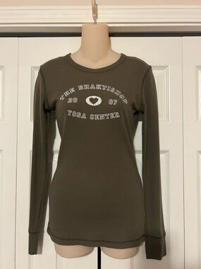 Vintage Alternative Olive Green Waffle Long Sleeve Tee